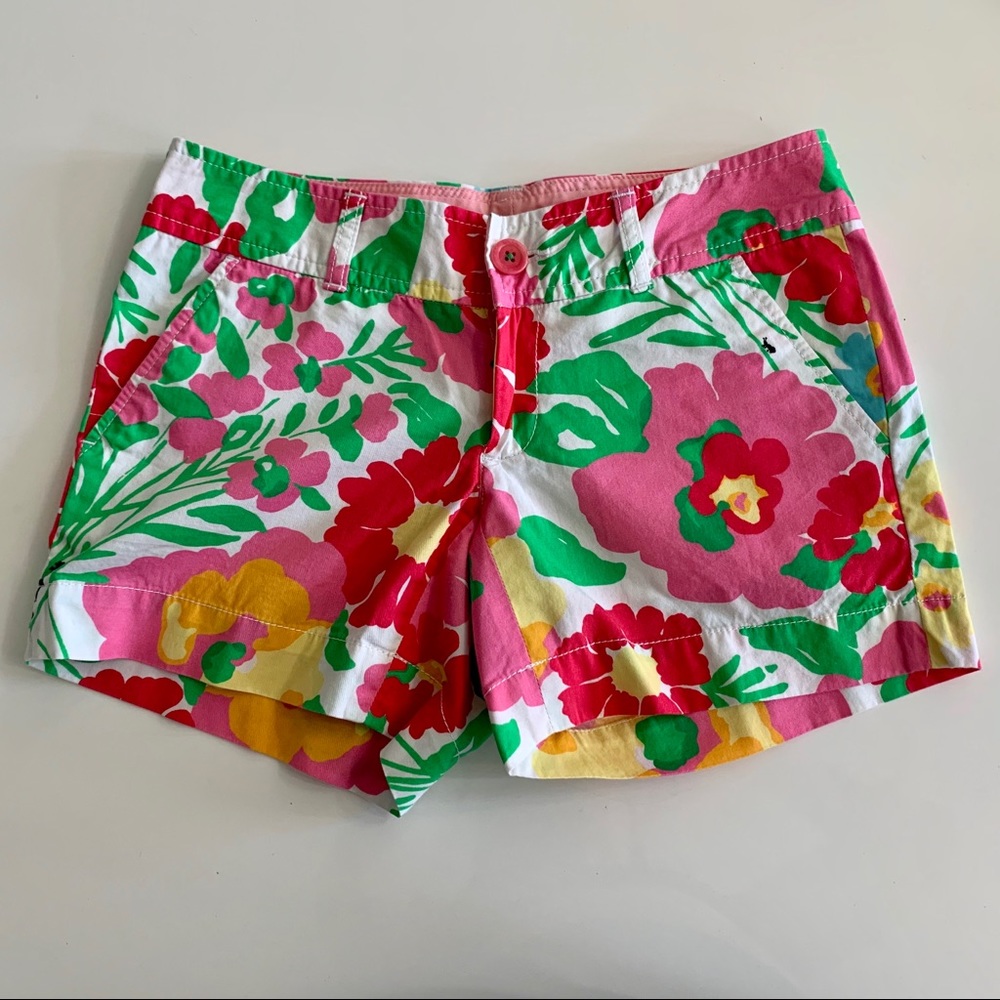 Lilly Pulitzer Shorts- Floral Garden Print (00)